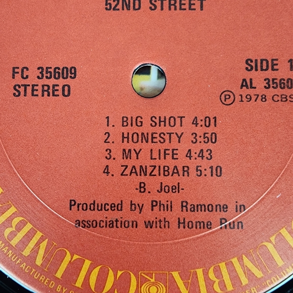 Vintage 1978 Billy Joel 52nd Street Vinyl Recod - Picture 7 of 12